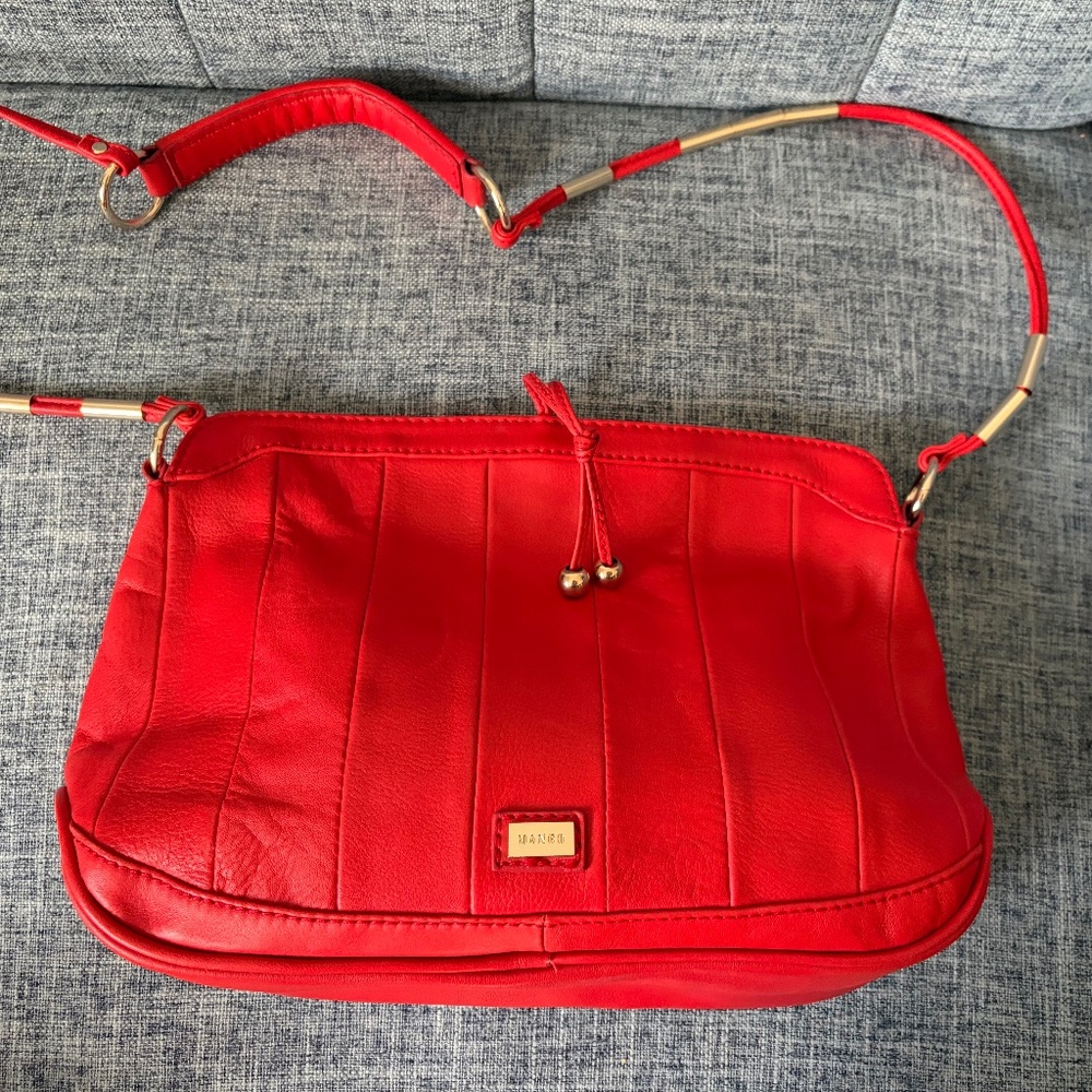 Mango red crossbody bag